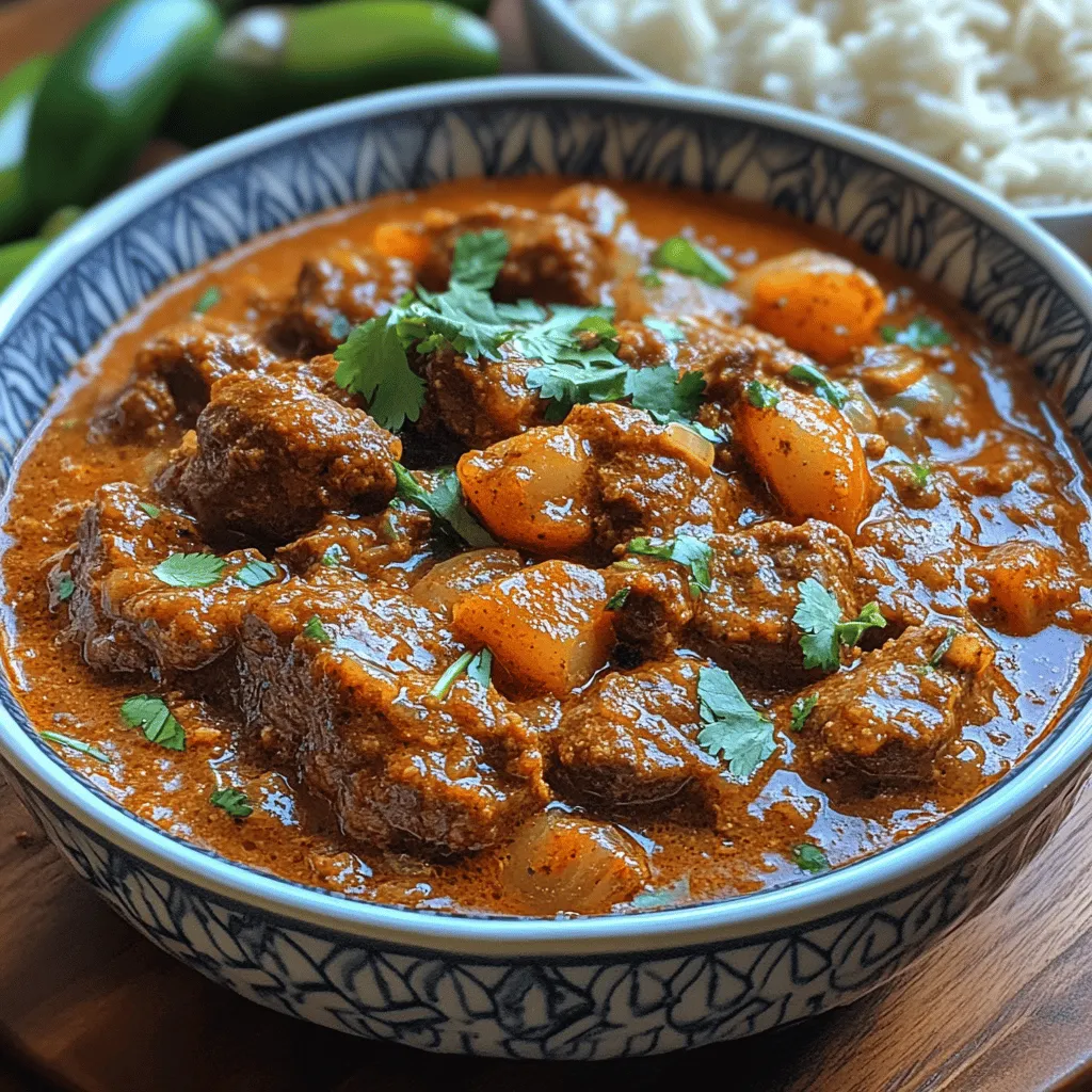 Beef Vindaloo, a dish that evokes a rich tapestry of flavors and traditions, is a traditional Indian recipe that has garnered immense popularity across the globe. Hailing from the coastal state of Goa, this dish is renowned for its spicy and tangy flavor profile, which tantalizes the taste buds and leaves an indelible mark on anyone who indulges in its bold taste. The roots of Beef Vindaloo can be traced back to the Portuguese colonization of India, where the dish has evolved over centuries, melding various culinary influences into a unique and delicious offering that is cherished by many.