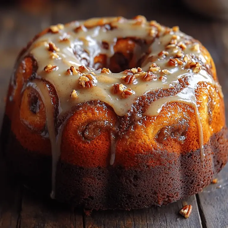 If you're searching for a show-stopping dessert that combines the comforting flavors of a classic cinnamon roll with the moist texture of a cake, look no further than the Cinnamon Roll Bundt Cake. This delightful creation marries the warm, spicy notes of cinnamon with a rich cake base, creating a treat that is perfect for any occasion. Whether you're hosting a brunch gathering, celebrating a special event, or simply looking to indulge your sweet tooth, this cake is sure to impress.