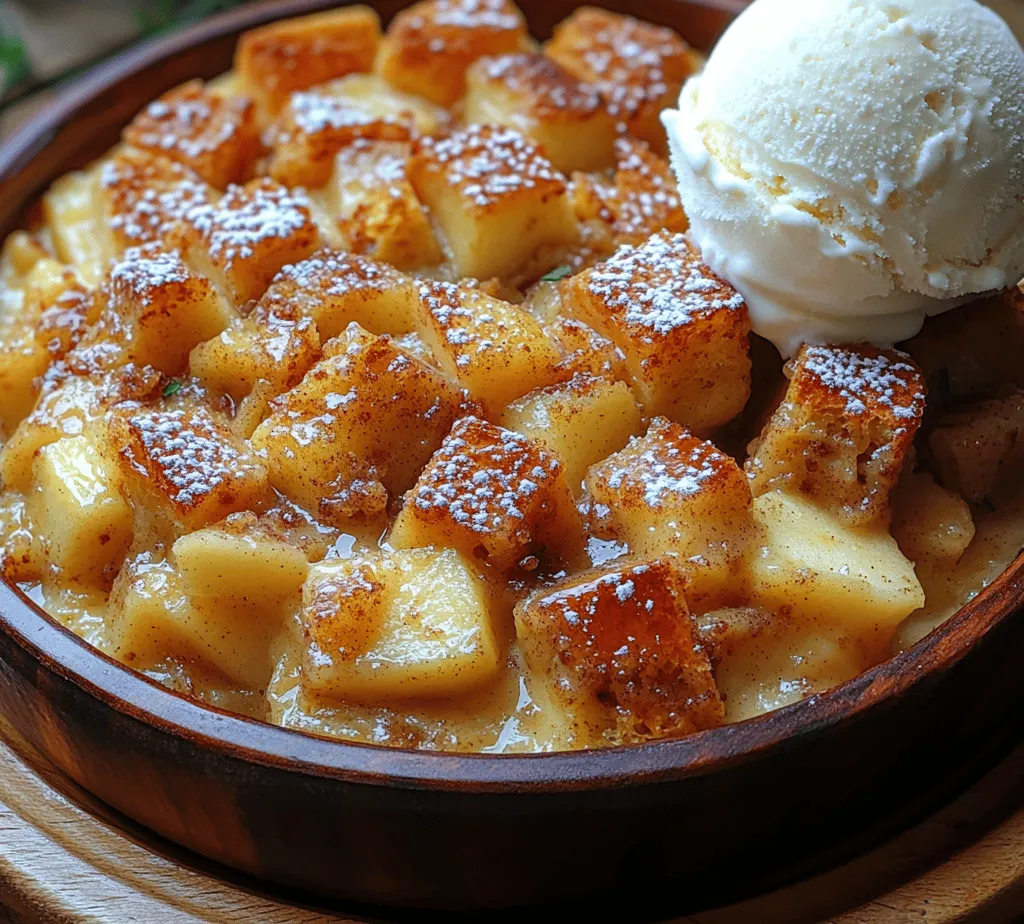 Bread pudding is a classic dessert that has stood the test of time, delighting families and friends with its warm, comforting qualities. This dish, which originated from necessity, transforms stale bread into a rich, custard-based delight that can be enjoyed in numerous variations. Today, we take this beloved dessert to new heights by introducing an apple pie twist. Imagine the lusciousness of bread pudding combined with the sweet and spiced flavor of a traditional apple pie.