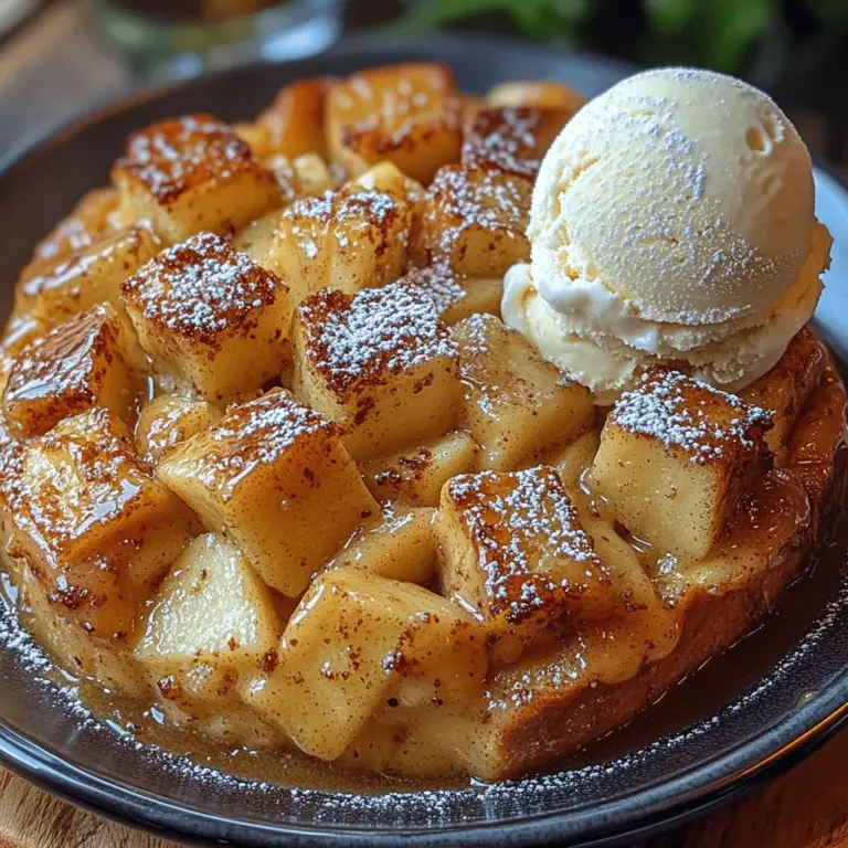 Bread pudding is a classic dessert that has stood the test of time, delighting families and friends with its warm, comforting qualities. This dish, which originated from necessity, transforms stale bread into a rich, custard-based delight that can be enjoyed in numerous variations. Today, we take this beloved dessert to new heights by introducing an apple pie twist. Imagine the lusciousness of bread pudding combined with the sweet and spiced flavor of a traditional apple pie.