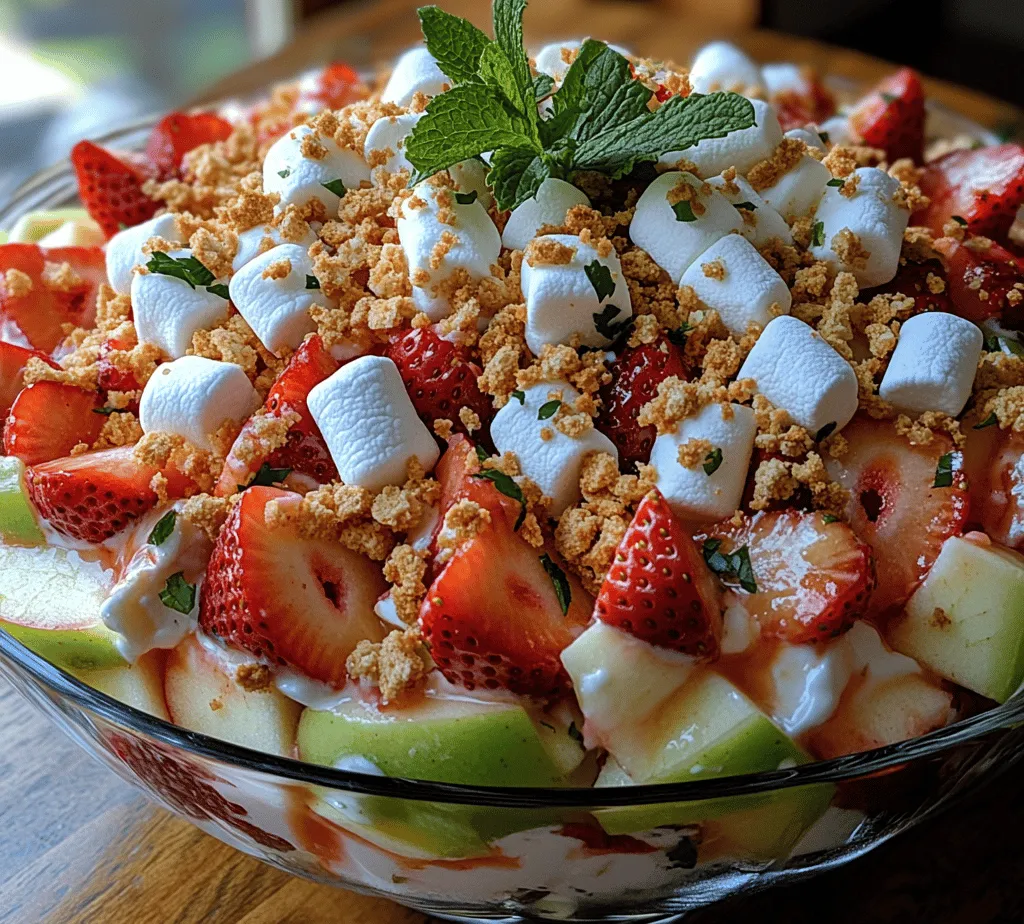 Imagine a dish that captures the essence of summer—vibrant colors, refreshing flavors, and a delightful texture that dances on your palate. The Apple-Strawberry Cheesecake Fruit Salad is just that and more. This unique creation combines the natural sweetness of fresh strawberries and crisp apples with a luxurious cheesecake-inspired mixture, resulting in a dessert that is as delicious as it is visually appealing. Perfect for summer gatherings, picnics, or simply as a refreshing treat at home, this fruit salad offers a delightful balance of fresh fruit and creamy goodness.