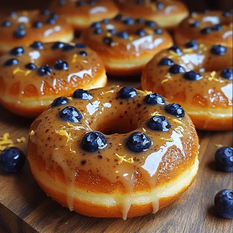 If you’re looking for a delightful baked treat that embodies both flavor and health, look no further than Zesty Blueberry Bliss Donuts. This recipe combines the natural sweetness of fresh blueberries with the bright, tangy notes of lemon, creating a mouthwatering experience that is sure to please. Unlike traditional fried donuts, which can often be heavy and greasy, these baked donuts offer a lighter alternative that doesn’t compromise on taste or satisfaction.