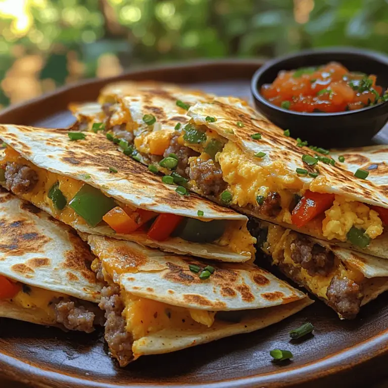 Breakfast is often heralded as the most important meal of the day, setting the tone for our energy levels, mood, and overall productivity. It’s a time to refuel our bodies after a night of rest, providing essential nutrients that will carry us through busy mornings. Among the myriad of breakfast options, the Morning Delight Breakfast Quesadillas stand out as a delightful fusion of flavors and nutrition, making them an ideal choice for anyone looking to kick-start their day with a satisfying meal.