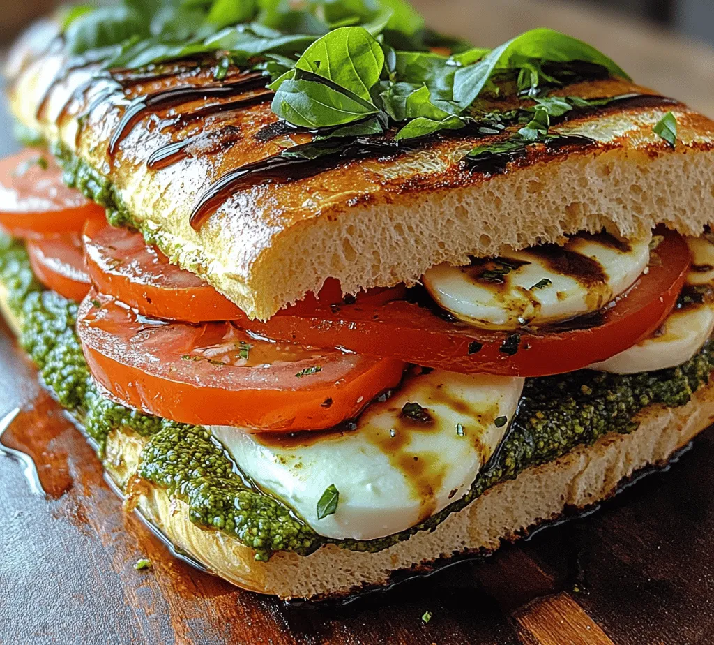 The Caprese Delight Sandwich is a delightful culinary creation that brings the vibrant flavors of Italy right to your kitchen. Drawing inspiration from the classic Caprese salad, this sandwich is a harmonious blend of fresh ingredients that come together to create a refreshing and satisfying meal. With its roots deeply embedded in Italian cuisine, the Caprese Delight Sandwich has gained popularity across the globe for its simplicity and the burst of flavors it delivers in every bite.