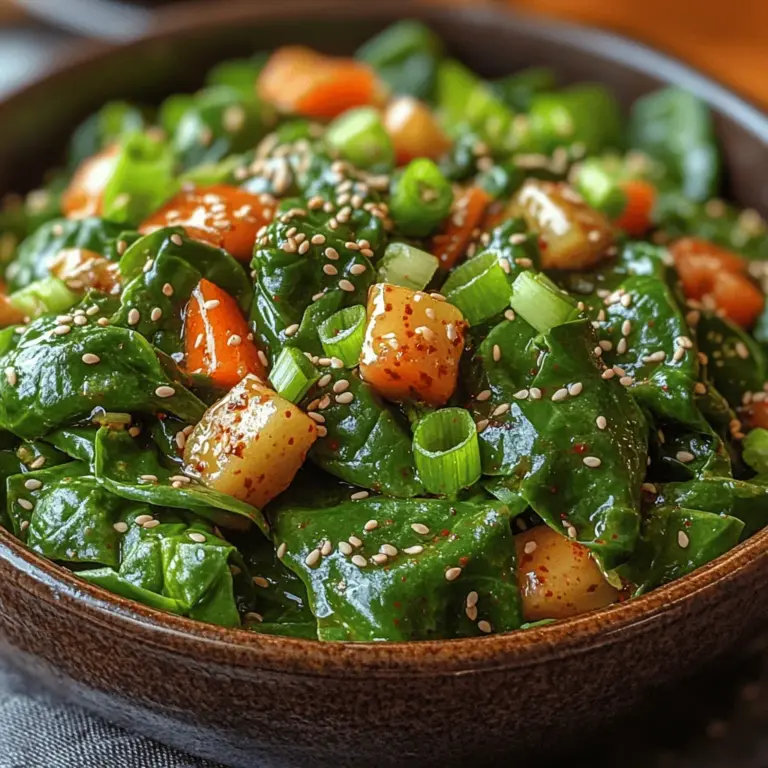 Spinach, a leafy green vegetable, is the star ingredient of this salad. It is renowned for its impressive health benefits, making it a staple in many diets around the world. Packed with vitamins A, C, and K, as well as essential minerals like iron and calcium, spinach is a powerhouse of nutrition. The antioxidants present in spinach help combat oxidative stress, promoting overall health and well-being.
