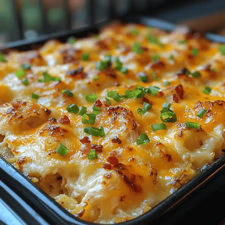 Casseroles have long held a cherished place in home cooking, celebrated for their comforting nature and ease of preparation. These one-dish wonders are not only convenient but also versatile, making them the go-to choice for busy families and social gatherings alike. Among the myriad of casserole options, the Crispy Chicken Hashbrown Casserole stands out as a hearty and satisfying dish that brings together the delightful flavors of chicken, crispy hashbrowns, and gooey cheese.