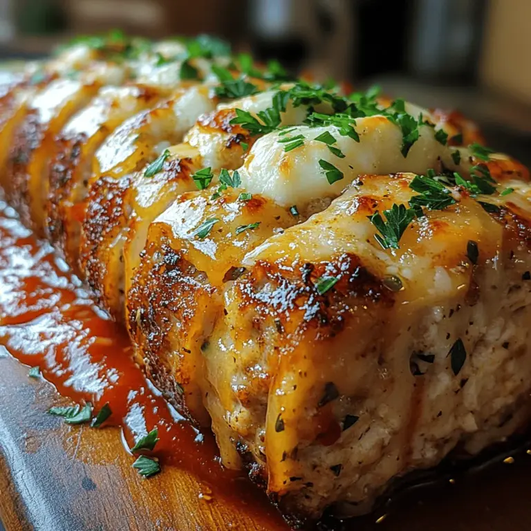 Welcome to a culinary adventure that reimagines a beloved comfort food staple: Garlic Parmesan Chicken Meatloaf. This dish is a delightful fusion of flavors that brings together the wholesome goodness of ground chicken, the rich nuttiness of Parmesan cheese, and the aromatic essence of garlic. Unlike traditional meatloaf, which can often be dense and dry, this recipe promises a moist and tender result that's sure to impress your family and friends.