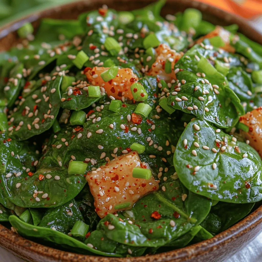 Korean cuisine is celebrated for its vibrant flavors, fresh ingredients, and healthful dishes. At the heart of this culinary tradition lies a commitment to using seasonal produce, which brings a delightful variety of textures and tastes to the table. One such dish that embodies this philosophy is the Fresh & Flavorful Korean Spinach Salad, known as 