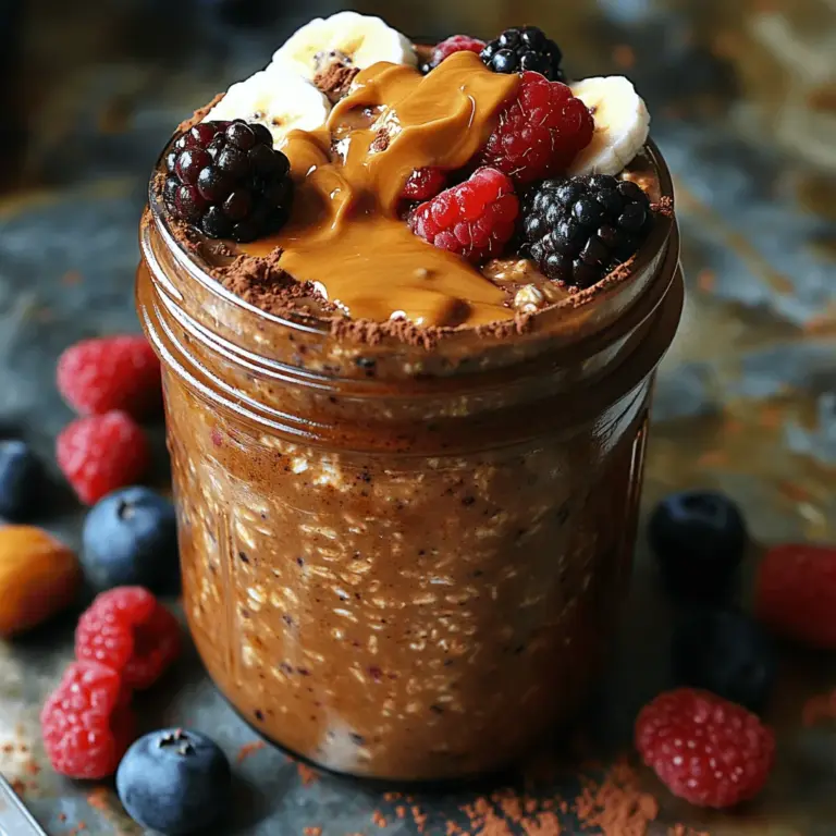 In the realm of healthy breakfast options, overnight oats have carved a niche for themselves, offering convenience and nutrition in one delicious package. Among the myriad of flavors available, Choco-Powered Protein Overnight Oats stand out, particularly for chocolate lovers and fitness enthusiasts alike. This recipe not only satisfies your sweet tooth but also delivers a powerful punch of protein and essential nutrients to energize your morning. With the growing emphasis on health and wellness, many individuals are seeking quick yet nutritious breakfast alternatives, and overnight oats have become a go-to solution for busy lifestyles. In this article, we will delve into the benefits of overnight oats, the nutritional value of our key ingredients, and a step-by-step guide to creating this delightful dish.