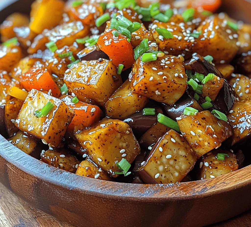 Welcome to a culinary adventure that celebrates the vibrant and delicious flavors of a plant-based diet! Our Smokin' Sweet & Savory Eggplant Stir Fry is not just a dish; it's a delightful experience that captures the essence of fresh ingredients and bold flavors. This stir fry showcases eggplant as the star ingredient, complemented by a medley of colorful vegetables and aromatic spices. Whether you are a seasoned vegetarian or a curious meat-eater, this dish is sure to impress with its balanced taste and inviting presentation.