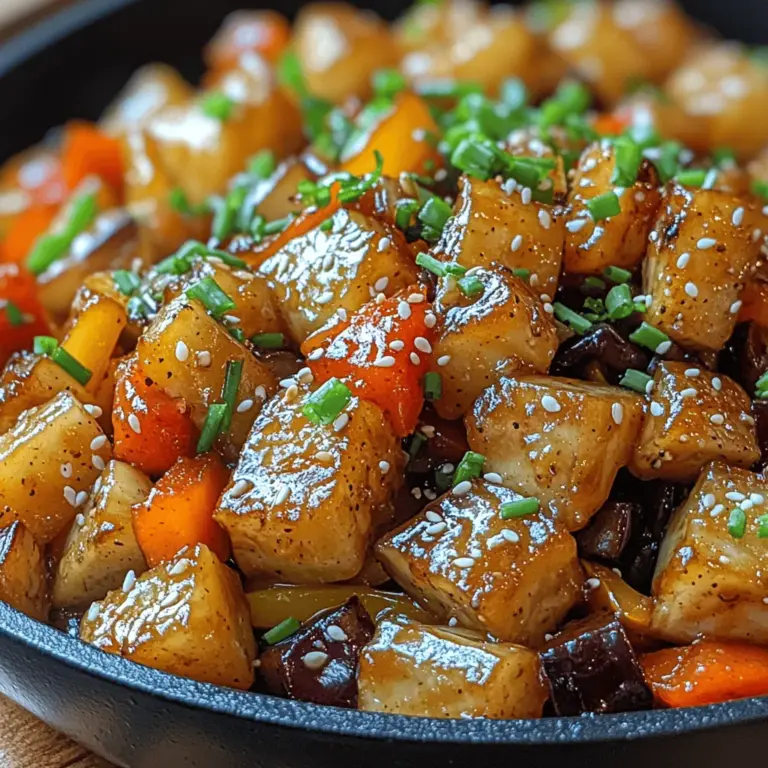 Welcome to a culinary adventure that celebrates the vibrant and delicious flavors of a plant-based diet! Our Smokin' Sweet & Savory Eggplant Stir Fry is not just a dish; it's a delightful experience that captures the essence of fresh ingredients and bold flavors. This stir fry showcases eggplant as the star ingredient, complemented by a medley of colorful vegetables and aromatic spices. Whether you are a seasoned vegetarian or a curious meat-eater, this dish is sure to impress with its balanced taste and inviting presentation.