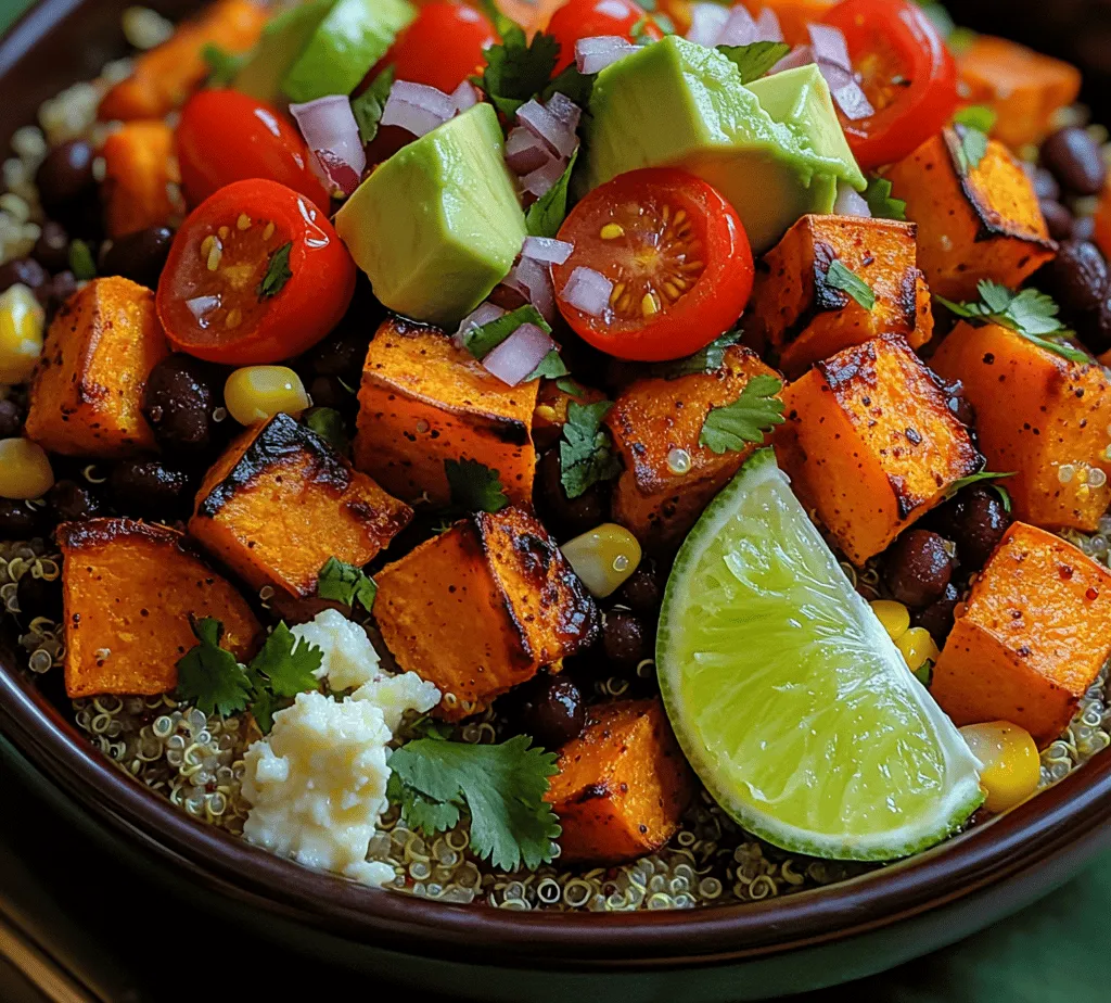 In today's fast-paced world, finding a nutritious and satisfying meal can sometimes feel like a daunting task. Enter the Sweet Potato Bliss Burrito Bowl, a colorful and wholesome dish that not only pleases the palate but also nourishes the body. This vibrant bowl is a fantastic option for lunch or dinner, combining the natural sweetness of roasted sweet potatoes with protein-packed quinoa and fiber-rich black beans. It's a meal that embraces health without sacrificing flavor, making it a favorite among health-conscious individuals and food enthusiasts alike.
