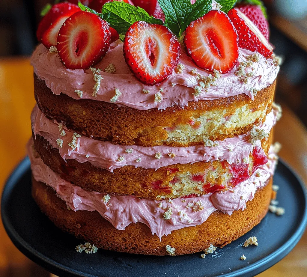 If you're looking for a dessert that perfectly captures the essence of summer, look no further than the Strawberry Bliss Cake. This delightful cake is a true celebration of flavors, combining the natural sweetness of fresh strawberries with a light, airy cake and a rich, creamy frosting. Its vibrant colors and delightful taste make it an ideal centerpiece for various occasions, from birthdays and anniversaries to casual summer gatherings and picnics. With each slice, you’ll be treated to a burst of strawberry goodness that will make you and your guests come back for seconds—and thirds!