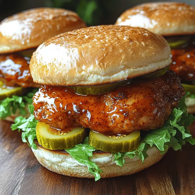 If you’re in search of a deliciously spicy yet sweet sandwich that’s sure to impress, look no further than Nashville Hot Honey Chicken Sliders. This mouthwatering dish is a delightful twist on classic Southern fried chicken, infusing it with a fiery kick and a drizzle of honey that creates a symphony of flavors. Perfect for game days, casual family dinners, or any gathering where you want to serve something truly special, these sliders are not only easy to prepare but even easier to devour.