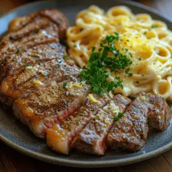 If you're searching for a dish that embodies indulgence and sophistication, look no further than our recipe for Tender Steak Meets Creamy Pasta. This culinary delight perfectly marries the rich flavors of a succulent steak with the comforting creaminess of pasta, creating a meal that’s both lavish and satisfying. Whether you're planning a romantic dinner for two, celebrating a special occasion, or simply wanting to treat yourself to a luxurious night in, this recipe is sure to impress.