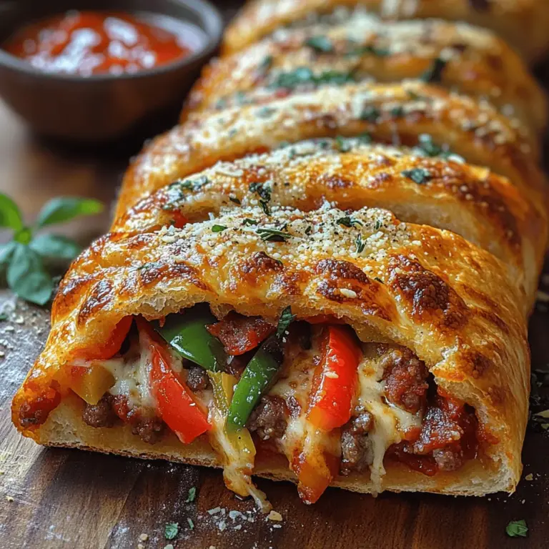 Stromboli, a delicious Italian-American creation, has become a beloved dish that brings joy to gatherings, family dinners, and quick weeknight meals alike. With its origins rooted in the Italian island of Stromboli, this savory treat combines the comforting flavors of pizza into a handy, portable rolled-up dish. The beauty of Stromboli lies not only in its mouthwatering taste but also in its adaptability. Whether you’re hosting friends for a casual get-together or looking to whip up something quick for the family, this Quick & Tasty Easy Stromboli recipe is your go-to solution.