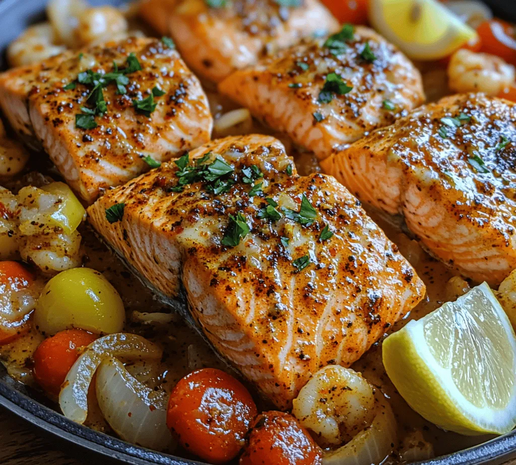 If you're on the hunt for a dish that tantalizes your taste buds with a symphony of bold flavors, look no further than Spicy Cajun Salmon and Shrimp Delight. This vibrant recipe marries succulent salmon and juicy shrimp with the zesty, aromatic essence of Cajun cuisine, creating a culinary experience that is both satisfying and unforgettable. Cajun cuisine, hailing from the heart of Louisiana, is renowned for its rich history and vibrant flavors, making it a beloved choice for food enthusiasts around the globe. Its signature blend of spices and fresh ingredients delivers a sensory delight that elevates any meal.