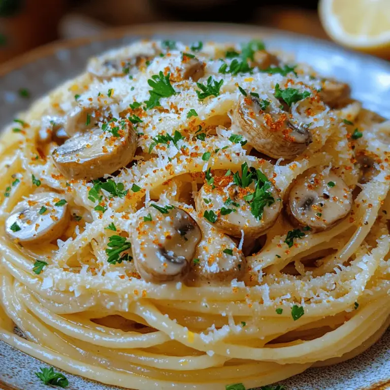 If you're searching for a dish that embodies comfort, simplicity, and mouthwatering flavor, look no further than Garlic Butter Mushroom Pasta. This delightful recipe masterfully combines the rich, aromatic flavors of garlic and butter with the earthiness of mushrooms, creating a satisfying meal that is both indulgent and comforting. Ideal for busy weeknights or impressing guests at dinner parties, this pasta dish proves that you don’t need a long list of ingredients to create something extraordinary.