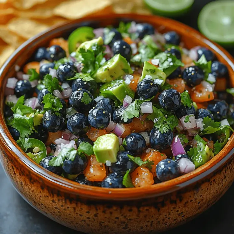 Salsa, a versatile and vibrant condiment, has become a staple in various cuisines worldwide. Traditionally associated with Mexican cuisine, this flavorful dip can serve as a topping, an appetizer, or a side dish, making it a beloved choice for gatherings and family meals alike. While classic tomato-based salsa holds a firm place in our hearts, there’s a new contender that’s making waves in the culinary world: Blueberry Fiesta Salsa. This exciting twist on a classic dip combines the natural sweetness of fresh blueberries with the savory notes of traditional salsa ingredients, creating a delightful fusion that tantalizes the taste buds.