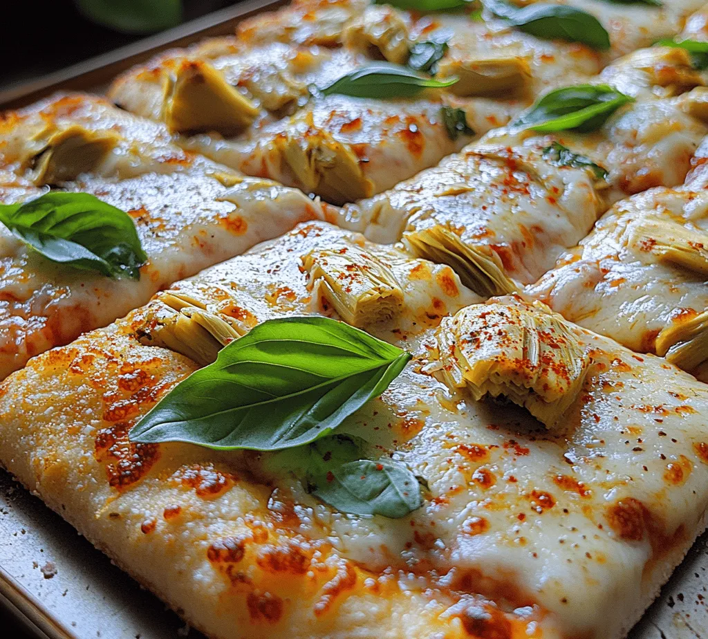 Artichoke Delight Pizza is not just a meal; it's an experience that tantalizes your taste buds and takes your culinary adventures to new heights. This dish beautifully marries the distinctive flavor of artichokes with a rich blend of cheeses and aromatic herbs, all sitting atop a perfectly baked crust. If you're looking to break away from the usual pepperoni or Margherita pizzas, this recipe offers a refreshing and delightful alternative that is sure to impress both family and friends alike.