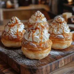 Cream puffs are a classic dessert that has enchanted taste buds for centuries. With their light, airy texture and rich fillings, these delightful pastries evoke a sense of nostalgia and joy that many of us associate with cherished moments in our kitchens. This recipe for Mom’s Heavenly Cream Puffs is a celebration of family traditions, passed down through generations, bringing with it the comforting aromas of baking and the promise of sweet indulgence. Each bite offers the perfect harmony of flavors—crispy choux pastry, velvety vanilla pastry cream, and a luscious whipped cream topping—culminating in a dessert that is as delightful to the eyes as it is to the palate.