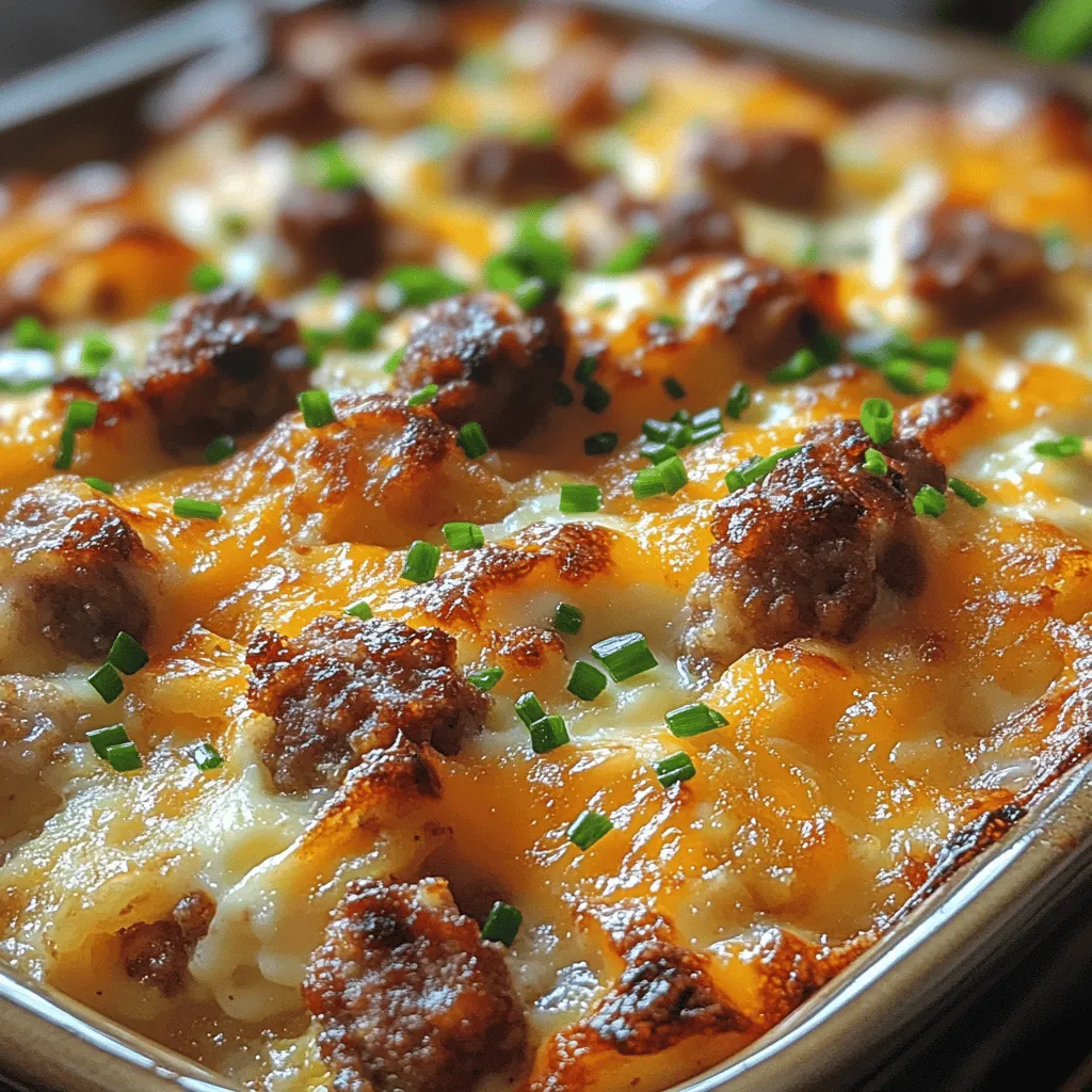 In the realm of breakfast dishes, few can compete with the comforting embrace of a savory casserole. The Savory Sausage, Egg, and Cream Cheese Hashbrown Casserole stands out as a delightful option that combines hearty ingredients into a single, easy-to-prepare meal. This casserole is not just a dish; it is a celebration of flavors and textures that make mornings feel special. With its blend of crispy hashbrowns, savory sausage, creamy cheese, and fluffy eggs, this dish offers a delightful way to kickstart your day or impress guests at brunch gatherings.