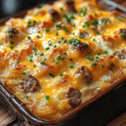 In the realm of breakfast dishes, few can compete with the comforting embrace of a savory casserole. The Savory Sausage, Egg, and Cream Cheese Hashbrown Casserole stands out as a delightful option that combines hearty ingredients into a single, easy-to-prepare meal. This casserole is not just a dish; it is a celebration of flavors and textures that make mornings feel special. With its blend of crispy hashbrowns, savory sausage, creamy cheese, and fluffy eggs, this dish offers a delightful way to kickstart your day or impress guests at brunch gatherings.