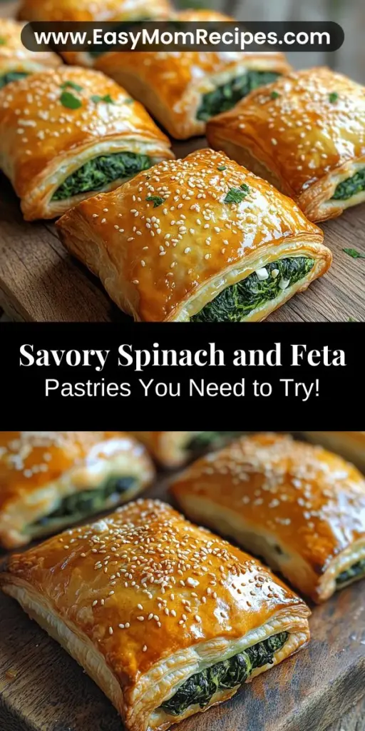Discover the delicious world of savory spinach and feta stuffed pastries with this easy recipe that you can make at home. These versatile treats are perfect for any occasion, from appetizers to snacks. Combining nutrient-rich spinach and creamy feta, they offer a nutritious and flavorful filling wrapped in flaky puff pastry. Simple to prepare and customizable to your taste, these pastries are sure to impress friends and family alike. Enjoy a tasty culinary adventure today!
