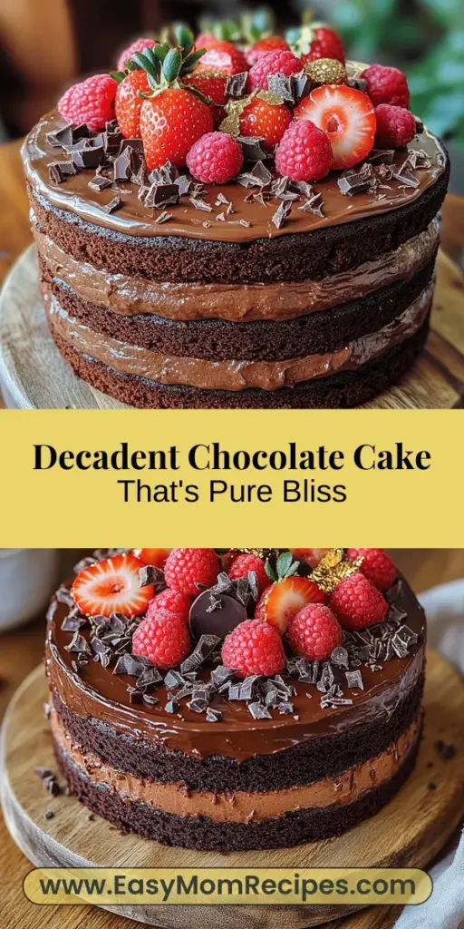 Indulge your chocolate cravings with the Choco-Licious Indulgence Cake! This rich and moist cake features layers of velvety chocolate ganache that melt in your mouth, making it a perfect centerpiece for any occasion. With high-quality ingredients like cocoa powder and fresh eggs, this recipe ensures a delightful and satisfying experience. Whether it's a birthday celebration or an everyday treat, this cake promises to impress everyone. Get ready for a sweet adventure in baking!