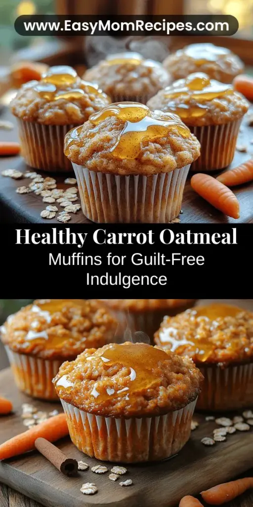 Discover the joy of healthy baking with these delicious carrot oatmeal muffins! Perfect for breakfast, snacks, or dessert, these muffins combine the heartiness of oats with the natural sweetness of carrots, delivering a nutrient-packed treat that satisfies your cravings without the guilt. Learn how to make them with simple ingredients and easy steps. Elevate your baking game and enjoy a wholesome delight that you and your family will love!