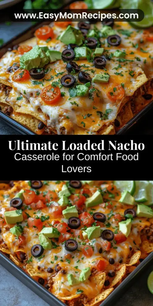 Indulge in the comfort of the Ultimate Loaded Nacho Casserole, a delicious twist on the classic nacho dish. Perfect for game nights or cozy dinners, this casserole combines crunchy tortilla chips, savory ground meat, a blend of cheeses, and your favorite toppings for a satisfying meal. With detailed preparation steps and layering techniques, you can create a dish that’s bursting with flavor in every bite. Discover how to elevate your gatherings with this must-try recipe!