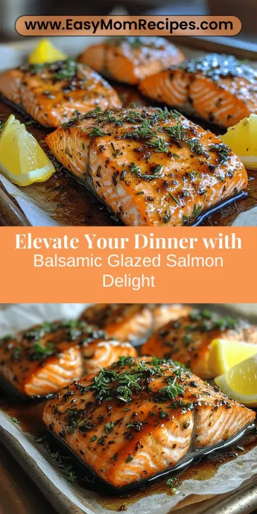 Discover the art of cooking with this delightful Balsamic Glazed Salmon with Honey & Herbs recipe! Perfect for any occasion, this dish beautifully balances the rich flavors of salmon with a luscious balsamic glaze that caramelizes to perfection. Packed with omega-3 fatty acids and essential nutrients, it's not only delicious but also nutritious. Learn the step-by-step preparation and cooking methods to elevate your culinary skills and impress your family or guests! Try it today and enjoy a restaurant-quality meal from the comfort of your home.