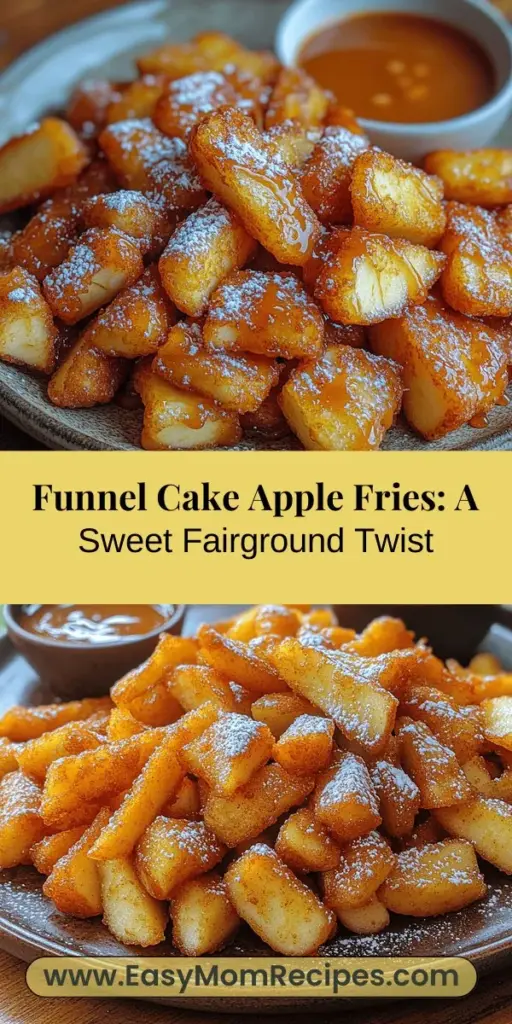 Indulge in the nostalgic flavors of carnival treats with Funnel Cake Apple Fries, a delightful twist on two classic favorites. This easy recipe combines crispy batter with the sweetness of fresh apples, creating a fun and delicious dessert perfect for any occasion. Learn how to select the best apples, master the batter, and fry to perfection for that ultimate crispy texture. Elevate your treat with various toppings and dipping sauces for a truly unforgettable experience.