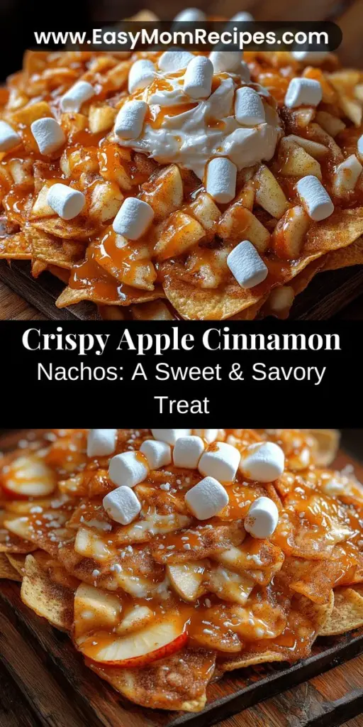 Discover a delicious twist on nachos with Crispy Apple Cinnamon Nachos! This innovative dish features caramelized apples layered over crispy tortilla chips, topped with melted cheese for a delightful blend of sweet and savory flavors. Perfect for parties or cozy nights in, this dessert-like treat is easy to make and visually stunning. Elevate your culinary game with simple tips and optional toppings, and enjoy impressing your guests with this unique snack!