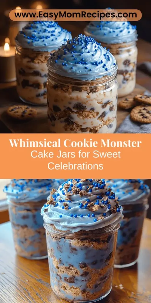 Discover the joy of baking with Cookie Monster Cake Jars, a whimsical dessert that delights both kids and adults! These colorful jars feature layers of moist cake, creamy frosting, and crunchy cookie bits, perfect for any occasion. Easy to transport and customize, they are a fun twist on traditional cakes. Explore unique variations, step-by-step instructions, and serving suggestions to make your gatherings unforgettable. Indulge in nostalgia and creativity with every bite!