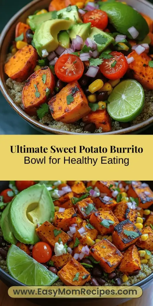 Discover a vibrant and nutritious Sweet Potato Bliss Burrito Bowl that’s perfect for lunch or dinner. This colorful dish combines roasted sweet potatoes, protein-packed quinoa, and fiber-rich black beans, ensuring a delightful balance of flavors and textures. Easy to customize to your dietary preferences, this bowl is a feast for both the eyes and the palate, packed with essential vitamins and minerals. Embrace healthy eating without sacrificing taste—try this delicious recipe today!