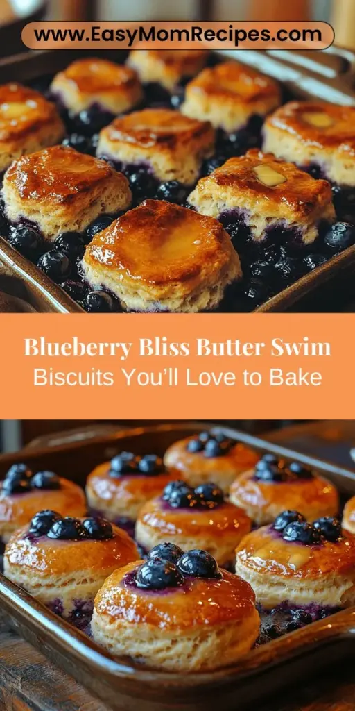 Discover the joy of baking with Blueberry Bliss Butter Swim Biscuits! These deliciously buttery treats are the perfect blend of fresh blueberries and rich flavors. Easy to prepare and versatile, they’re ideal for brunch, a quick snack, or any celebration. Whether using fresh or frozen blueberries, these biscuits are adaptable year-round. Enjoy them warm with a touch of butter or honey for a delightful experience that’s sure to please everyone at your table.
