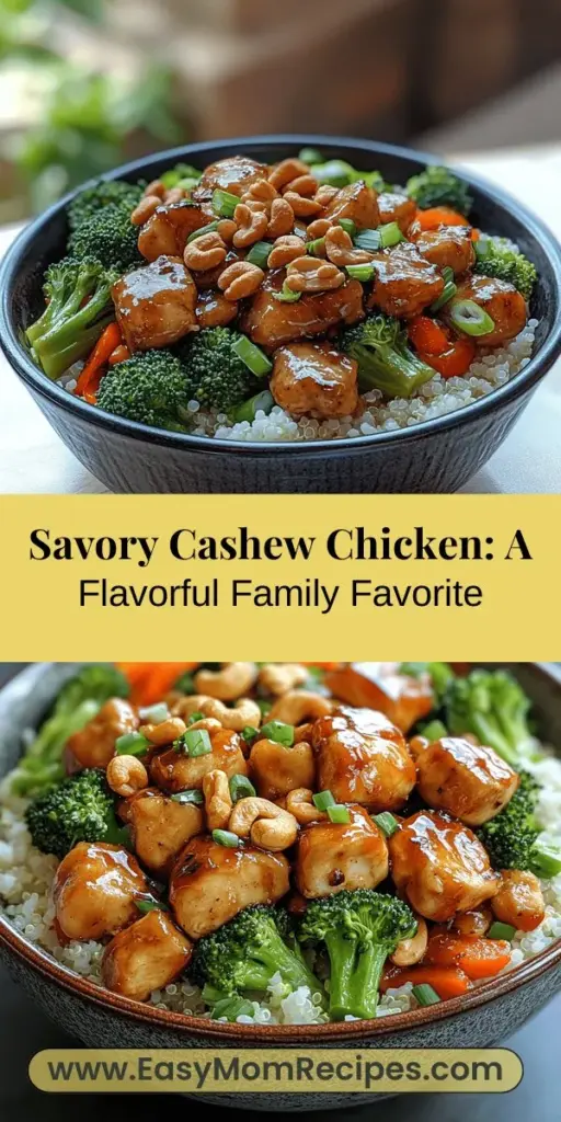Discover the deliciousness of Spicy Sweet & Savory Cashew Chicken, a dish that perfectly balances tender chicken, crunchy cashews, and vibrant vegetables in a rich sauce. This recipe not only tantalizes your taste buds but also offers health benefits thanks to the nutritious ingredients. Easy to prepare, it's ideal for casual dinners or special occasions. Follow the step-by-step guide to create a flavorful meal that your family and friends will love. Enjoy the magic of cooking!
