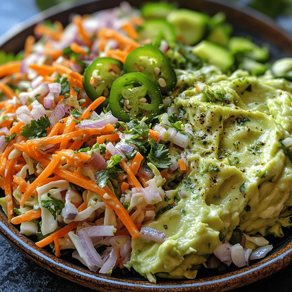 At the heart of our Avocado Bliss Cilantro Slaw lies the avocado, a fruit often celebrated for its rich, creamy texture and numerous health benefits. Avocados are known as nutritional powerhouses, packed with healthy monounsaturated fats, which are beneficial for heart health. They are also an excellent source of dietary fiber, which aids digestion and promotes a feeling of fullness, making them a fantastic addition to any meal.