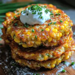 Welcome to the delightful world of Corn & Zucchini Bliss Fritters! This recipe is not just about creating a dish; it embodies a celebration of seasonal vegetables that brings together the sweet crunch of corn and the tender, subtle flavor of zucchini. Perfect for any meal or snack, these fritters are a versatile addition to your culinary repertoire, ideal for family dinners, summer gatherings, or even as a quick lunch option.
