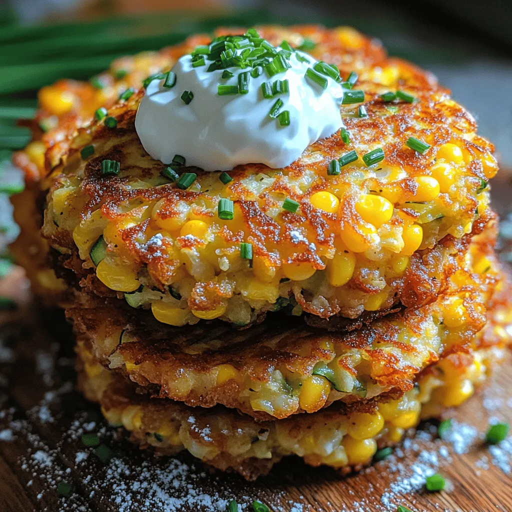 Welcome to the delightful world of Corn & Zucchini Bliss Fritters! This recipe is not just about creating a dish; it embodies a celebration of seasonal vegetables that brings together the sweet crunch of corn and the tender, subtle flavor of zucchini. Perfect for any meal or snack, these fritters are a versatile addition to your culinary repertoire, ideal for family dinners, summer gatherings, or even as a quick lunch option.