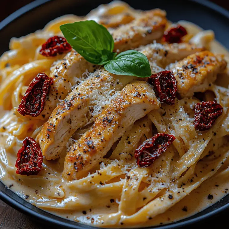 When it comes to comfort food, few dishes hit the mark quite like creamy sun-dried tomato chicken pasta. This delightful recipe brings together tender chicken, vibrant sun-dried tomatoes, and a luxurious creamy sauce that envelops perfectly cooked pasta. It's a dish that not only satisfies the palate but also warms the heart, making it a favorite for family dinners, weeknight meals, or dinner parties alike.