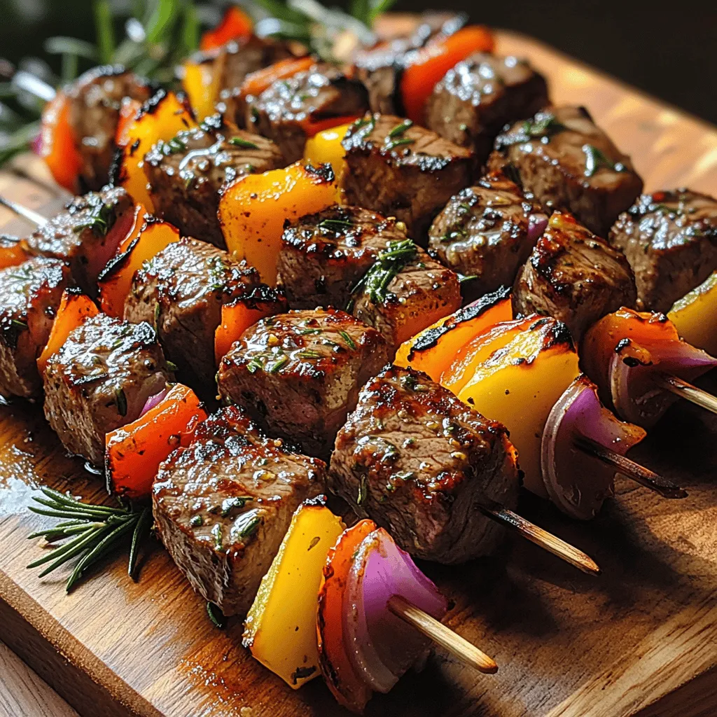 When it comes to outdoor cooking or weeknight dinners, few dishes can match the appeal of steak kebabs. They are not only visually striking, but their combination of juicy steak and vibrant vegetables makes them a feast for the senses. The delightful marriage of flavors in rosemary garlic steak kebabs is particularly enticing, bringing together the earthy notes of fresh rosemary with the robust, aromatic essence of garlic. This unique flavor profile elevates the humble kebab into a culinary delight that suits any occasion—from casual family dinners to festive gatherings with friends.