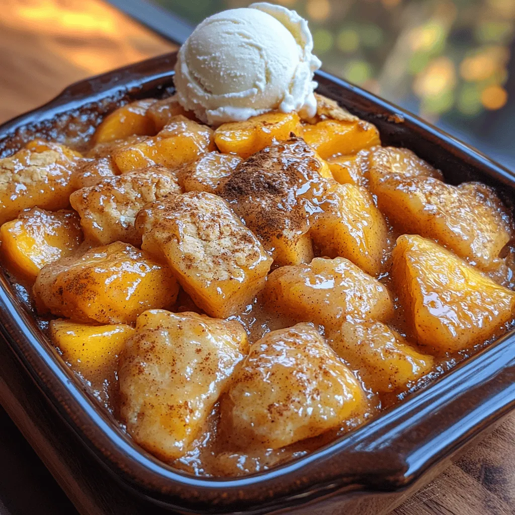 When the sun shines bright and the days stretch long, there’s nothing quite like a warm slice of peach cobbler to evoke the feeling of summer. This classic dessert, beloved across the United States, has a special place in the hearts of many. Its warm, comforting nature makes it a staple at family gatherings, picnics, and casual get-togethers. The "Sunny Bliss Peach Cobbler" takes traditional recipes up a notch, offering a perfect blend of sweet, juicy peaches and a buttery, golden-brown crust that will leave your taste buds singing.