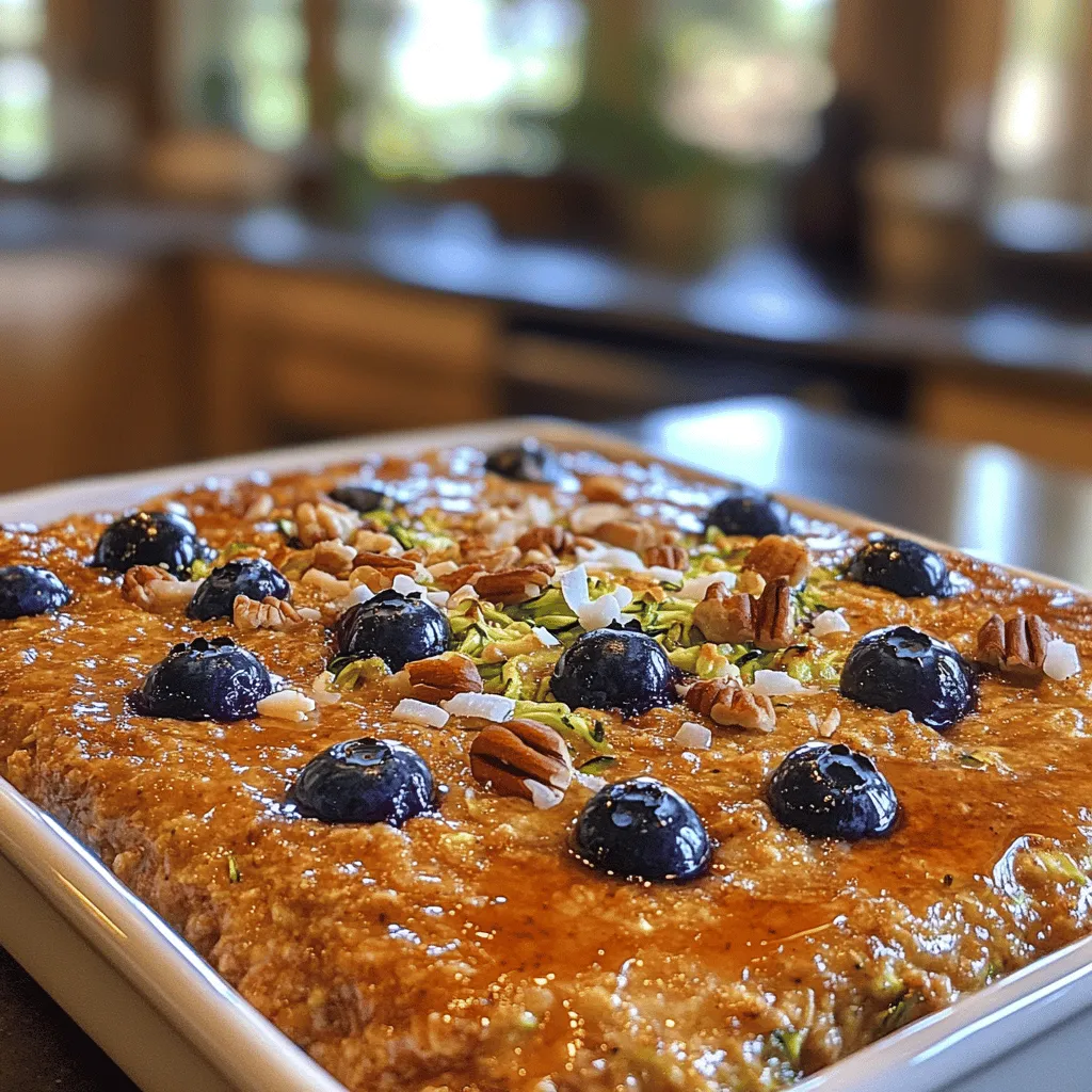 To create a delightful Zucchini Blueberry Baked Oatmeal, it’s essential to understand the role and benefits of each ingredient. This not only enhances your cooking skills but also allows you to appreciate the nutritional value each component brings to your meal.