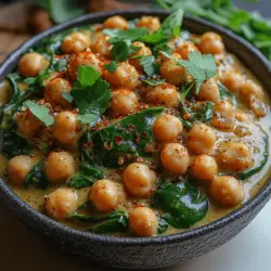 Chickpeas, also known as garbanzo beans, serve as the star ingredient in this delightful recipe. They are packed with protein, making them an excellent meat substitute for those on a plant-based diet. In addition to their protein content, chickpeas are rich in dietary fiber, which promotes digestive health and helps to maintain a feeling of fullness. They also provide vital nutrients such as iron, magnesium, and folate, contributing to overall well-being.