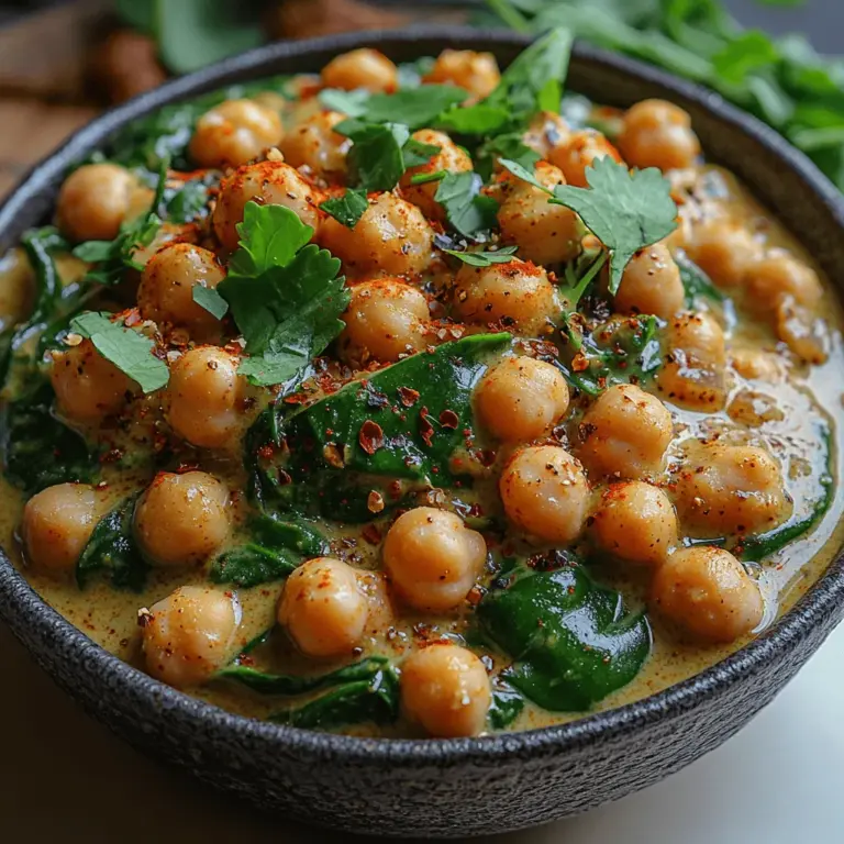 Chickpeas, also known as garbanzo beans, serve as the star ingredient in this delightful recipe. They are packed with protein, making them an excellent meat substitute for those on a plant-based diet. In addition to their protein content, chickpeas are rich in dietary fiber, which promotes digestive health and helps to maintain a feeling of fullness. They also provide vital nutrients such as iron, magnesium, and folate, contributing to overall well-being.