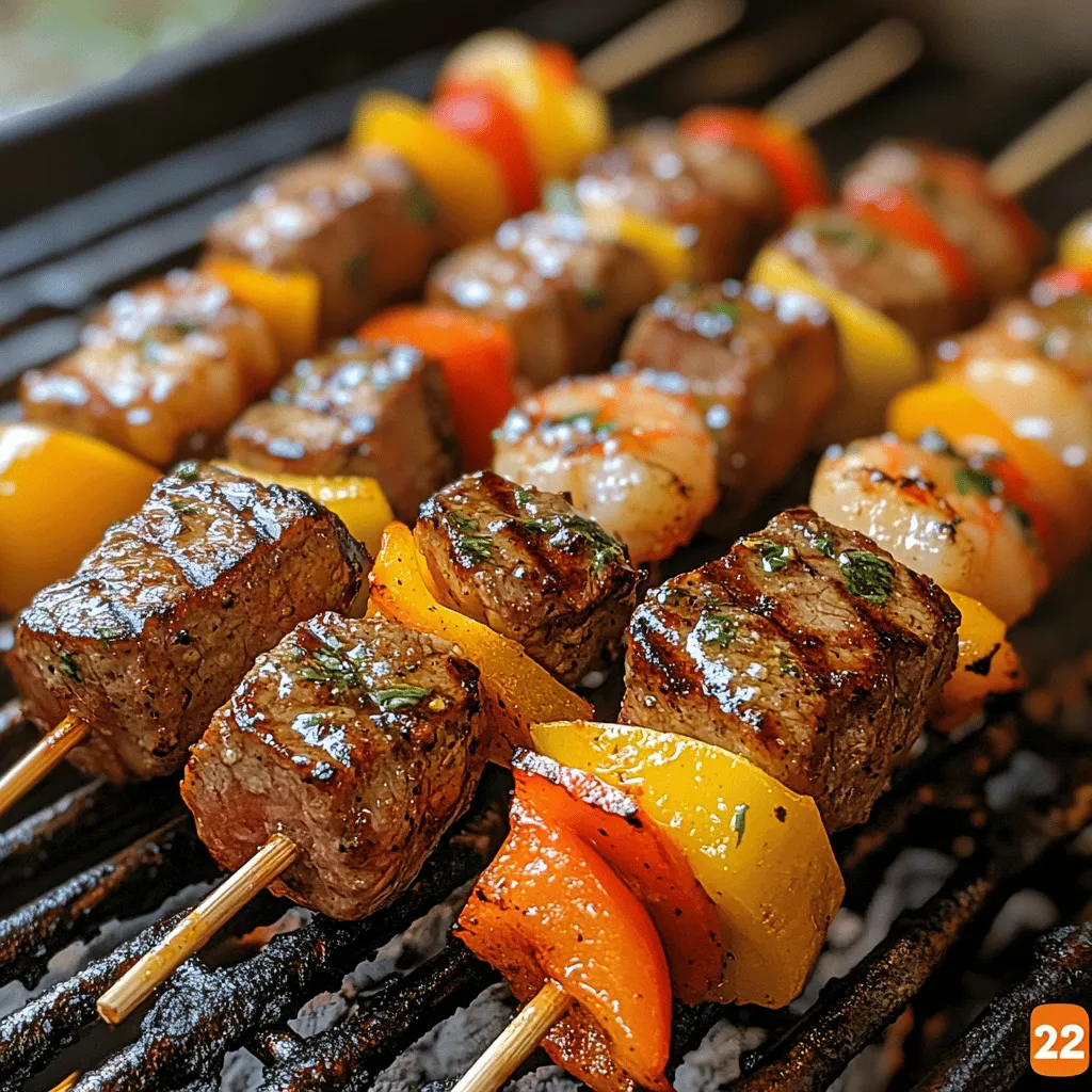 Surf & Turf kabobs offer a tantalizing fusion of flavors that delight the palate with each bite. This dish combines the rich, juicy succulence of steak with the tender, ocean-fresh sweetness of shrimp, making it a favorite for many culinary enthusiasts. Whether you are hosting a lively family gathering, throwing an outdoor barbecue, or preparing an intimate dinner for two, Surf & Turf kabobs are a versatile choice that can elevate any occasion.