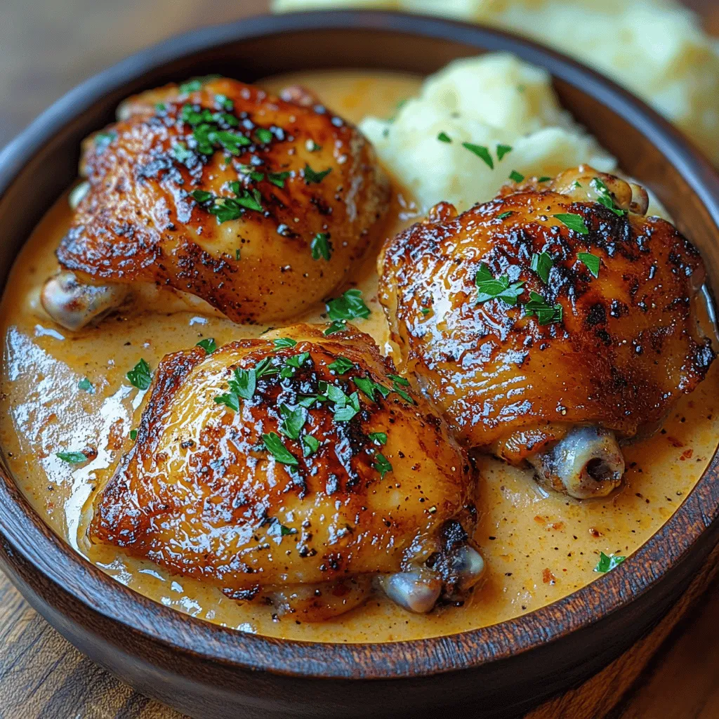 If you’re looking for a comforting and flavorful dish that can easily impress family and friends, Creamy Garlic Butter Chicken Thighs is the perfect recipe for you. This dish combines succulent chicken thighs with a luscious garlic butter sauce that is both creamy and rich, making it a go-to meal for any occasion. The appeal of this recipe lies not only in its taste but also in its simplicity; with a handful of ingredients and straightforward steps, you can whip up a satisfying dinner in no time.