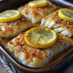 Looking for a light and refreshing dish that’s both simple to prepare and bursting with flavor? Look no further than zesty baked lemon dill cod fillets. This delightful recipe showcases the delicate, flaky texture of fresh cod, enhanced by the bright notes of lemon and the aromatic qualities of dill. It’s a perfect balance of flavors that not only tantalizes your taste buds but also nourishes your body.
